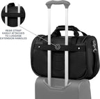 Travelpro Maxlite 5 Softside 2pc Set Expandable Carry On Luggage with 4 Spinner Wheels/Soft Underseat Tote, Lightweight Suitcase, Men and Women, Black