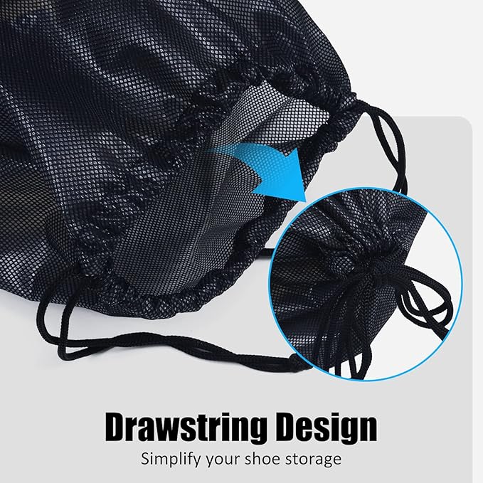 Gloppie Shoe Bags for Travel, Shoe Storage Bag with Drawstring, Packing Organizer for Sneakers, Gym, Luggage, Closet, Weekender Overnight Travel Essentials