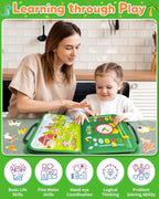 Gojmzo Busy Board Montessori Toys for Toddler Year Old Boy Girl Birthday Gifts, Busy Book Sensory Toys for Toddlers, Learning Educational Toddler Travel Activities
