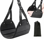Foot Hammock for Aircraft Travel Car, with Storage Bag, Adjustable Portable Foldable Footrest Leg Rest, Removable Mat for Men and Women, Desktop Hammock Support for Travel, Cars and Home