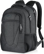 BIKROD 45L Extra Large Travel Laptop Backpack for Men and Women, Carry on Back Pack Fit 18.4 IN Laptop, Black, Gift