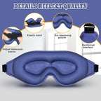 3D Advanced Eye Mask for Sleeping，Ultra Delicate Soft Skin Friendly Eye mask，100% Blackout Sleep Eye Mask for Sleep, Eyelash Extension Sleep mask