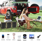 28W Portable Solar Panel Charger,Foldable Solar Charger with Dual USB Output, Lightweight ETFE Solar Panel for Camping,Hiking,Backpacking,Travel,RV and Emergency Use