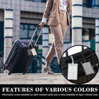 10 Pack Luggage Tags for Suitcases, Airplane Travel Essentials for Flying, International Travel Must Haves, and Luggage Accessories by Sodsay