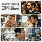 Noise Cancelling Ear Plugs for Sleeping, 55dB Reusable Soft Silicone Earplugs for Snoring, Travel, Concerts & Work, Comfortable Hearing Protection(Graphite)