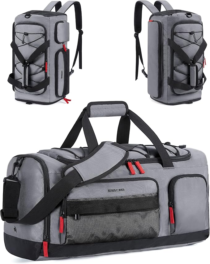 BAGSMART Gym Bag for Women & Men, 35L/63L Sports Travel Duffel Backpack with Shoe Compartment Laptop Compartment, Water Resistant Carry On Weekender Bag for Airplane