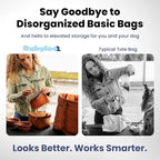 rubyloo Puffer Dog Travel Bag for Dog Moms – Doggy Diaper Bag with Pet Bowls & Food Storage or Everyday Puffy Tote – Doggy Mom Gifts for Women – Lightweight, Travel-Ready Gift for Pet Lovers - Rust