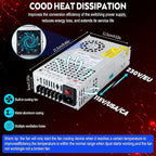 VAYALT 24V 25A 600W DC Switching Power Supply, Universal Regulated Switching AC 110V/220V to DC 24V Transformer, 24V Power Supply for Industrial, CCTV, Computer Project, 3D Printer, LED Strip Light