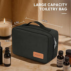 Toiletry Bag for Men,Mens Travel Toiletry Organizer,Men's Travel Essentials,Water Resistant Shaving Bag for Toiletries Accessories -Black