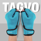 TAGVO Aquatic Gloves for Helping Upper Body Resistance, Webbed Swim Gloves Well Stitching, No Fading, Sizes for Men Women Adult Children Aquatic Fitness Water Resistance Training