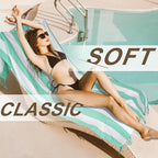 Genovega 6 Packs Oversized Turkish Beach Towels Thin Quick Dry Sand Free Pool Swim Bathing Towel Extra Large Travel Blanket Adult Essentials Accessories Summer Vacation Stripe