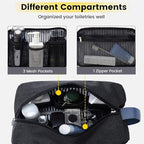 Vorspack Toiletry Bag for Men - Water Resistant Travel Bag for Toiletries, Lightweight Hygiene Bag for Bathroom, Travel Essentials, Gifts - Black&Blue