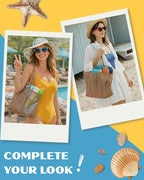 Beach Tote Bag for Women – Waterproof Mesh Tote Bag, Large Capacity Sandproof Beach Bags for Travel