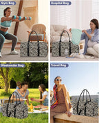 Women Weekender Travel Duffle Bag: Travel Duffel Overnight Bags with Shoe Compartment Large Carry on Tote with Toiletry Bag Weekend Traveling Yoga Gym Hospital Bag for Women with Wet Pocket Cheetah