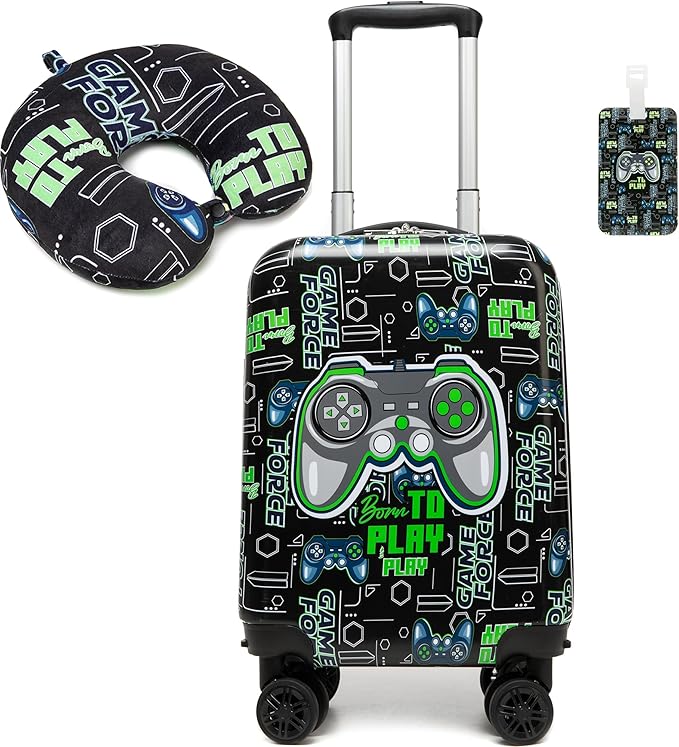 Kids Luggage Set 2 Piece 16'' Hardside Spinner Wheels Carry On Airline Approved