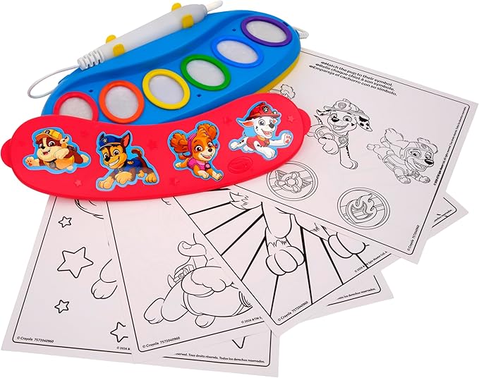 Crayola PAW Patrol Color Wonder Magic Light Brush – Mess Free Painting Kit for Kids with Lightup Brush, Gift for Toddlers, Preschool Art Activities, Ages 3+