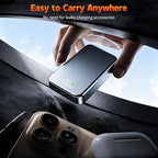 26800mAh Magnetic Power Bank, Mag-Safe Compatible Wireless Portable Charger, Aluminum Alloy, Large Capacity 20W Fast Charging USB-C, Travel Essential, for iPhone 17/16/15/14/13/12 Series, Silver Gray