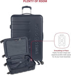 SwissGear 7366 Signature Hardside Expandable Luggage with Spinner Wheels, TSA Lock, Cup-Holder, Navy, 2-Piece Set (19/27)