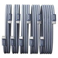 LISEN USB C to USB C Cable, 240W C to C Cable Fast Charging[1M+1M+2M+2M+3M/5 Pack] Fast Charger USB C Cord Type C Charger Fast Charging USBC to USBC Cable,Midnight