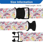 Luggage Straps for Suitcases, Travel Adjustable Belt with Quick Release Buckle, Heavy Duty Nylon Bag Packing Strap, Unique Bright Identifiers Business Travel Accessories (2 Pack) - Flamingo