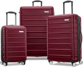 Samsonite Omni 2 Hardside Expandable Luggage with Spinner Wheels, 3-Piece Set (19/24/28), Natural Merlot