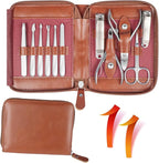 Manicure Set 11 in 1 Stainless Steel Nail Clippers for Men，Manicure Kit for Women，Nail Grooming Kit，Nail Clipper Set，Personal Care Tools