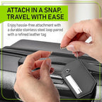 Untethered 4-Pack Luggage Tag Set | Durable Luggage Tags for Suitcases & Travel Bags | Bag Tag & Name ID Identifiers | Suitcase Tags for Easy Luggage Identification