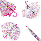 Kids Clear Umbrella for Rain Dome Bubble Umbrellas Windproof for Kids Boys and Girls