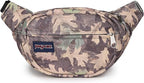 JanSport Fifth Avenue Fanny Pack Crossbody Bags for Women, Men - Stylish, Durable Waist Bag with Adjustable Belt, Main Zippered Pocket, Quick Stash Pocket - Travel Essentials - Black