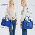 ZHMO Canvas Tote Bag for Women,Women's Bags Crossbody Bags Work Laptop Tote Bag Large Handbags Purse for Travel Nurse Teacher