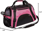 MuchL Pet Carrier Soft-Sided Carriers for Cat Carriers Dog Carrier for Small Medium Cats Dogs Puppies Pet Carrier Airline Approved Cat Dog Pet Travel Carrier (Medium,Pink)