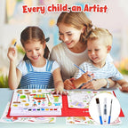 JoyCat Paint with Water Coloring Books for Toddlers, Watercolor Painting Sets for Kids Ages 3-5 4-8, Arts and Crafts Drawing Activities Toy Birthday Gifts for Boys Girls (Farm)