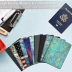 FINTIE Passport Holder, Slim Travel Wallet RFID Blocking Card Case Cover Passport Cover Protector Essentials with Credit Card Slots for Women/Men | Slim, RFID Blocking, Card Case Cover, Essentials, Credit Card Slots
