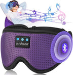 LC-dolida Sleep Mask with Bluetooth Headphones Bluetooth Sleep Mask Sleep Headphones,3D Eye Mask for Sleeping Mask Music Sleeping Headphones for Side Sleepers Meditation Gifts Gadgets for Men Women