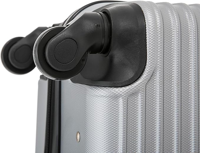 InUSA RESILIENCE Luggage with Spinner Wheels | Durable Lightweight Hardside Suitcase, Traveling Suitcases, Travel Bag with Handle and Trolley | 28-Inch Large Checked Luggage | Silver