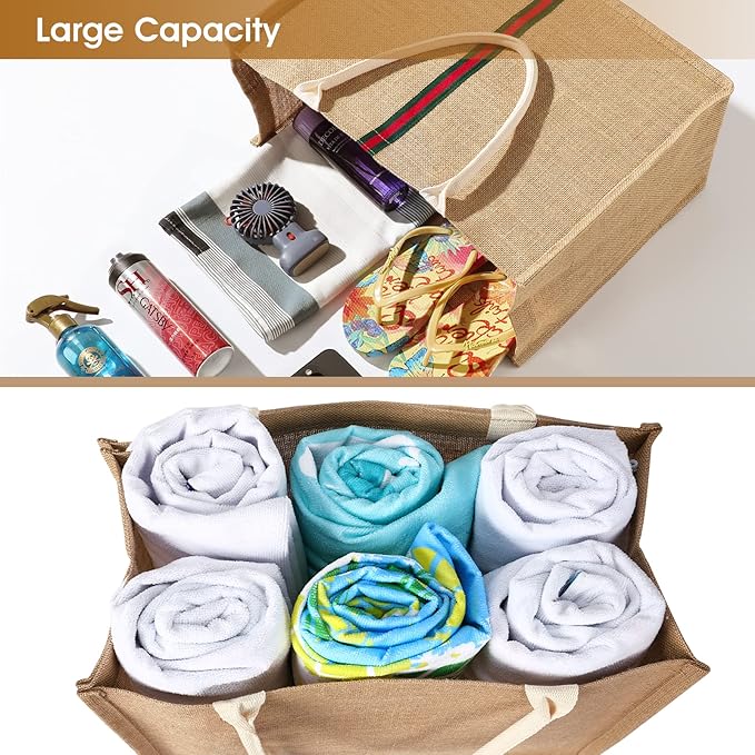 Trifabricy Beach Bag, Large Beach Bag for Women, Woven Straw Beach Tote Bag Waterproof, Weaving Swim Gym Shopping Travel Bag