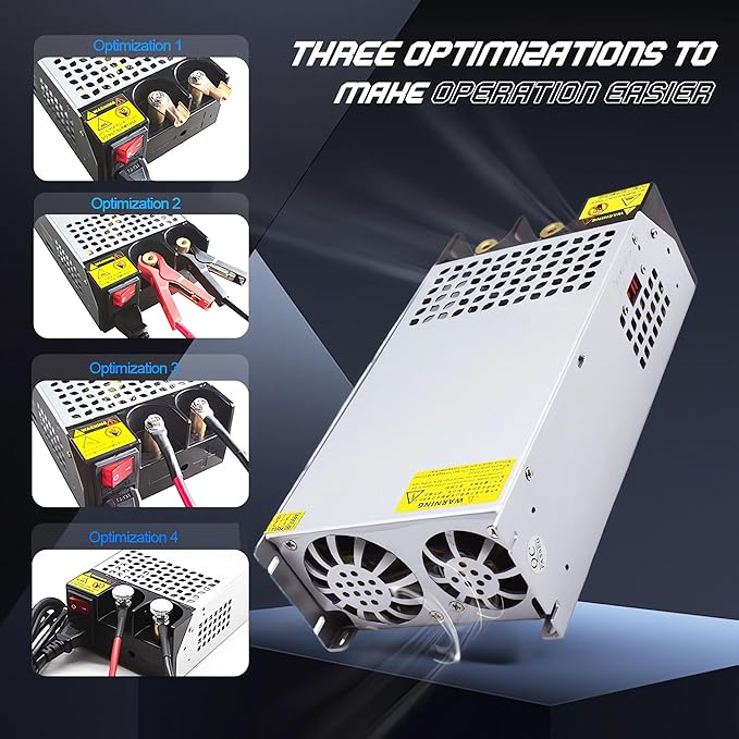 New Upgraded DIY SMPS 110V AC to DC 12V 125A 1500W Power Supply,12V DC Power Supply,110V to 12V Converter Voltage Transformer for Motor Pump CCTV 3D Printer Air Compressor Led (12V-125A-1500W, 12V)