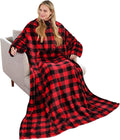 Solaris Wearable Blanket with Sleeves for Adults, Softness Comfort Warmth Fleece Gift for Women Men, Snuggy Body Throw TV Blanket for Home Office Lounge, Gift for Your Lover