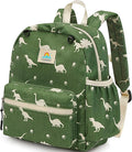 STEAMEDBUN Corduroy Toddler Backpack for Boys 2-4: Kids backpack for Boys Girls - 12 inch Preschool Kindergarten Backpacks - Dinosaur