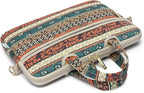 kayond Red Bohemia Patten Waterproof Laptop Shoulder Messenger Bag Case Sleeve for 12 Inch 13.3 Inch Laptop