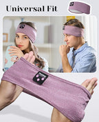 Perytong Sleep Headphones Wireless, Bluetooth Sports Headband Headphones with Ultra-Thin HD Stereo Speakers Perfect for Sleeping,Workout,Jogging,Yoga,Insomnia, Air Travel, Meditation (Purple)