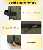 Vorspack Travel Toiletry Bag for Men - Hanging Toiletries Bag Water Resistant Travel Bag for Toiletries Accessories
