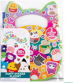 Original Squishmallows Puffy Sticker Playset, Over 50 Reusable Stickers
