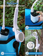 innhom Portable Shower Camping Shower Outdoor Camp Shower Pump, Electric Rechargeable Portable Camping Shower, Powered by Rechargeable Battery