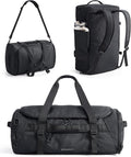 BAGSMART 4-IN-1 Duffle Bag for Travel, 40L Travel Bag Gym Duffle, TSA Carry on Backpack with Shoes Compartment & Wet Pocket, Water-resistant Workout Duffel, Black