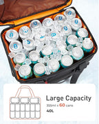 TOURIT Soft Sided Cooler Bag Insulated 30/48/60 Cans, Large Collapsible & Leakproof Ice Chest for Picnic, Beach, Camping, Travel