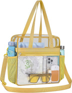 USPECLARE Clear Bag for Stadium Events,Transparent Bag for Work Sports Games Concerts Travel Gym