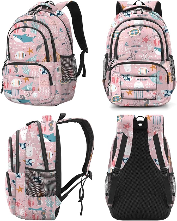 rickyh style School Backpack Travel Bag for Men & Women Lightweight College Back Pack with Laptop Compartmen