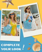 Beach Tote Bag for Women – Waterproof Mesh Tote Bag, Large Capacity Sandproof Beach Bags for Travel