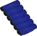 Luggage Handle Wrap [6PCS] - Neoprene Luggage Identifiers Use for Suitcases & Carry on & Travel Accessories - [Blue-6IN/15CM] Comfort Grip Handle Cover